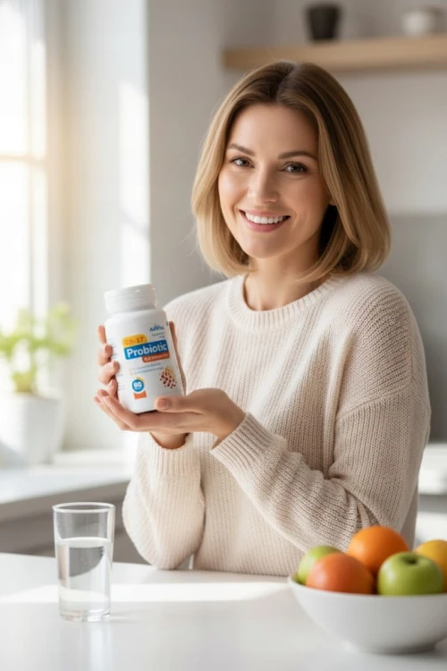 Probiotyk na jelita GR-17 + FOS 17 szczepów 60 kaps IBS SIBO Allvita