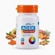 ADEK Witamina D3 + K2 MK-7 + A oraz E 60 kapsułek Naturalne 100% AllVita.jpg