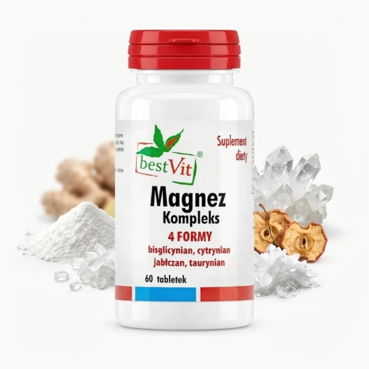 Magnez Kompleks 4 Formy Bisglicynian Cytrynian Jabłczan Taurynian 60 tab.jpg