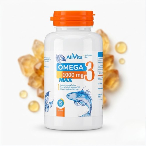 Omega 3 1000 mg MAX 400EPA_300DHA 90 kaps Kuracja na 3 miesiące Allvita.jpg