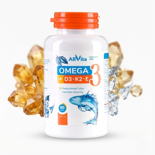 Omega 3 1000 mg TG+ D3 2000 IU + K2 MK7 50 mcg + E 12 mg 60 kaps. Allvita.jpg
