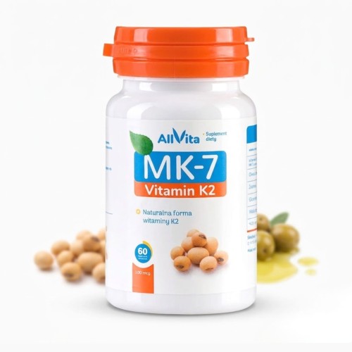 Witamina K2 MK-7 100 mcg 60kps 100% Naturalna Allvita.jpg