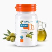 Witamina D3 5000IU 120 kapsułek z Lanoliny 100% naturalna forma Allvita.jpg