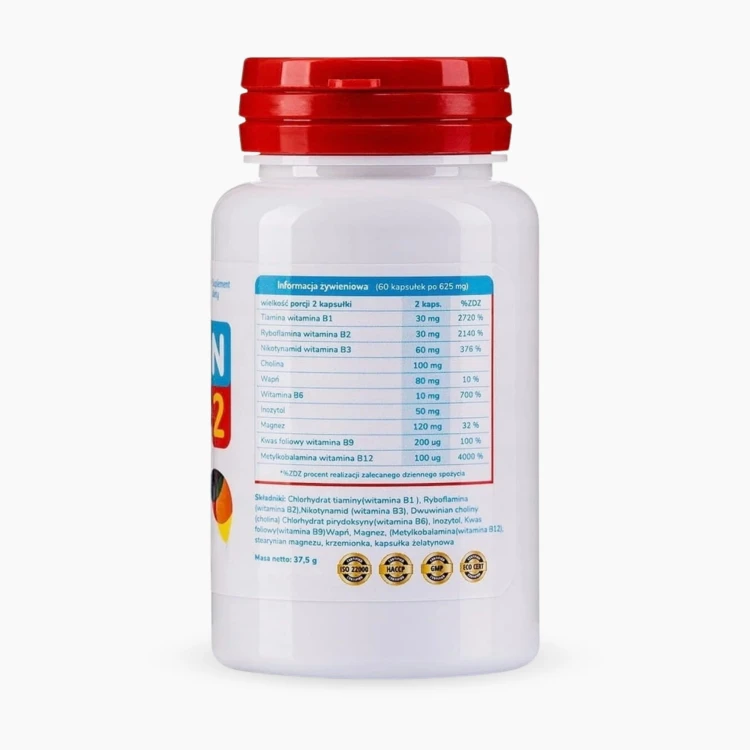 Brain Formula 2 60 kaps. Redukcja zmęczenia Allvita (2).jpg