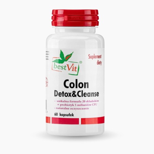Colon Detox&amp;Cleanse 21 składników Oczyszczanie Regeneracja 60 kap Bestvit.jpg