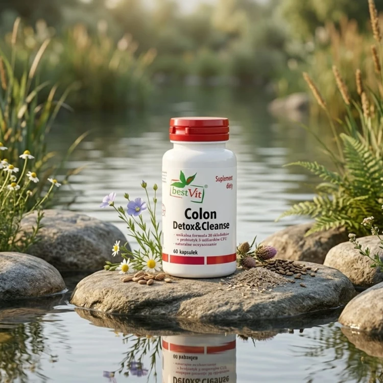 Colon Detox&amp;Cleanse 21 składników Oczyszczanie Regeneracja 60 kap Bestvit (2).jpg