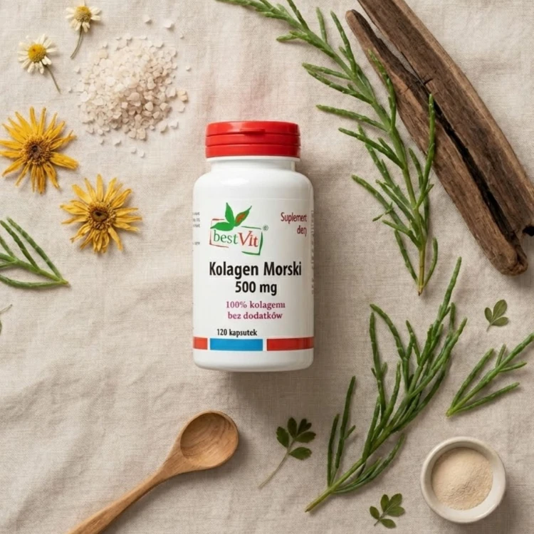 Kolagen Morski Rybi 500 mg 120 kapsułek Bestvit.jpg