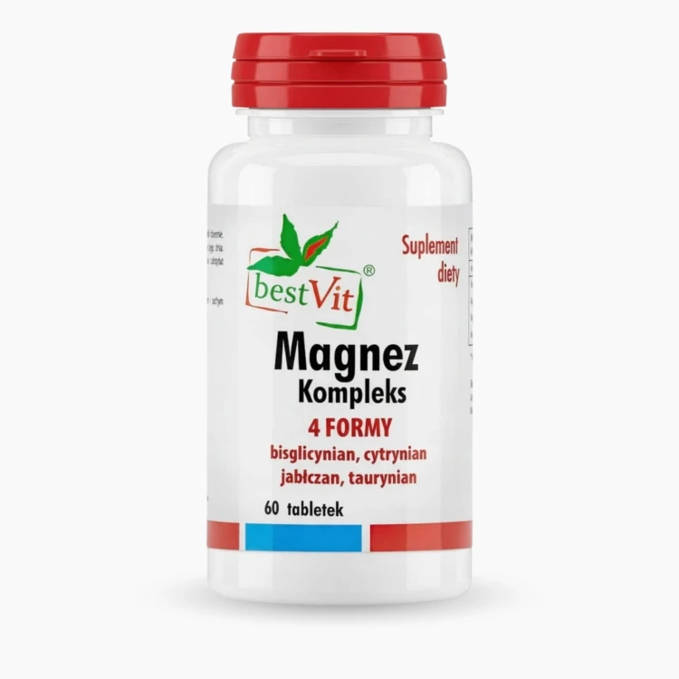 Magnez Kompleks 4 Formy Bisglicynian Cytrynian Jabłczan Taurynian 60 tab.jpg