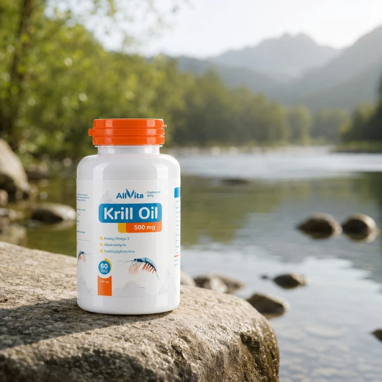 Olej z Kryla Krill Oil 500 mg 60 kapsułek 100% naturalny Allvita (2).jpg