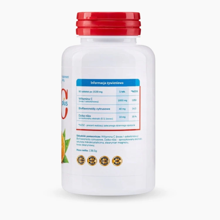Witamina C 1000 mg 90 tab + Bioflawonoidy 200 mg + Dzika róża Allvita (2).jpg