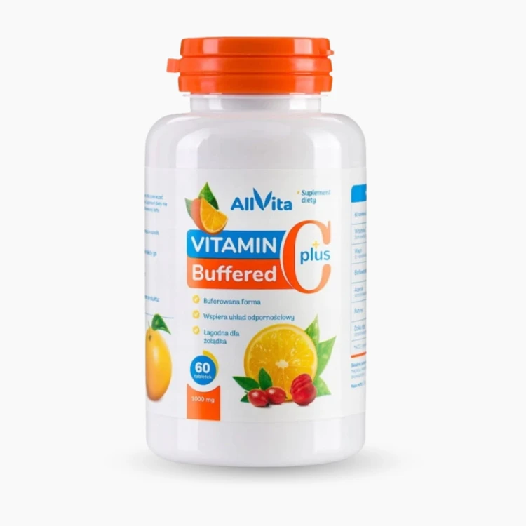 Witamina C Buforowana Ester-C 1000 mg + Rutyna + Flawonoidy 60 tab Allvita.jpg
