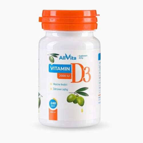 Witamina D3 2000 IU 240 kapsułek 100 % naturalna z lanoliny.jpg