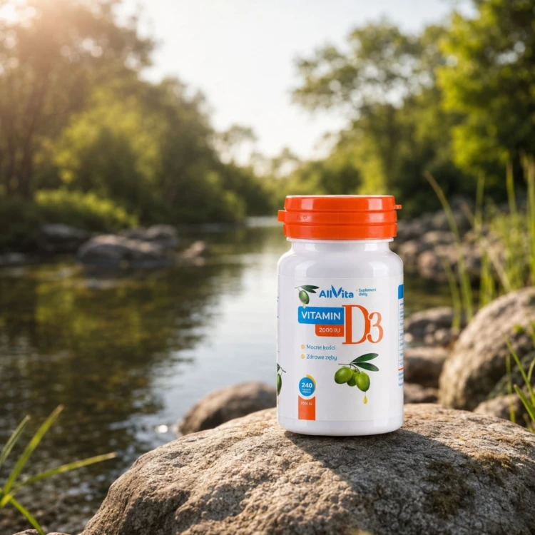Witamina D3 2000 IU 240 kapsułek 100 % naturalna z lanoliny.jpg