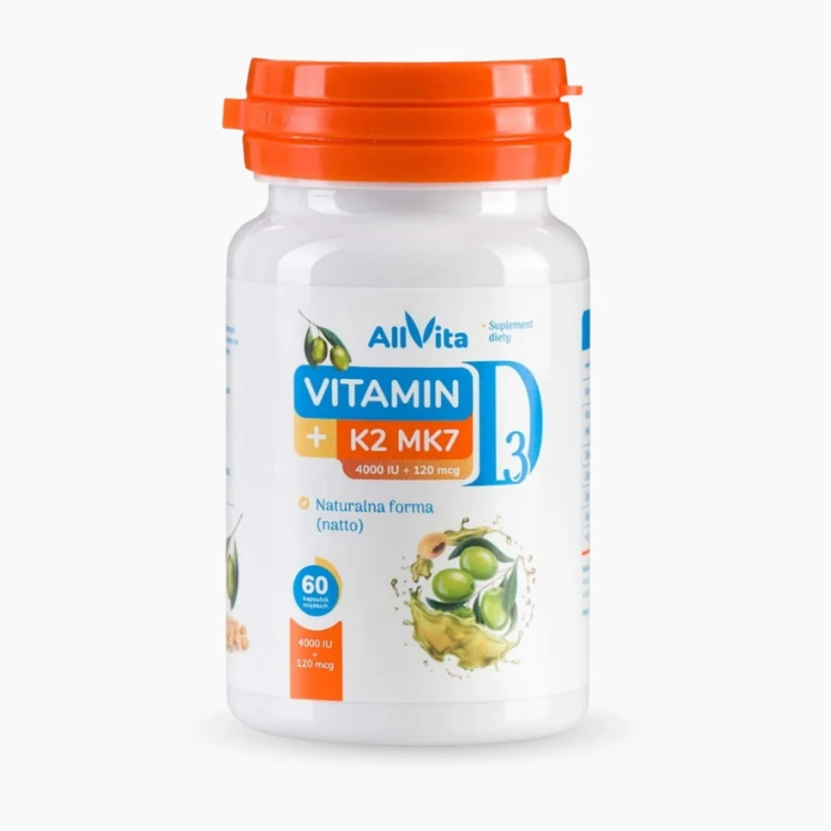Witamina D3 4000 IU + K2 MK-7 120 mcg 100% naturalna Allvita.jpg