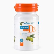 Witamina D3 5000IU 120 kapsułek z Lanoliny 100% naturalna forma Allvita.jpg