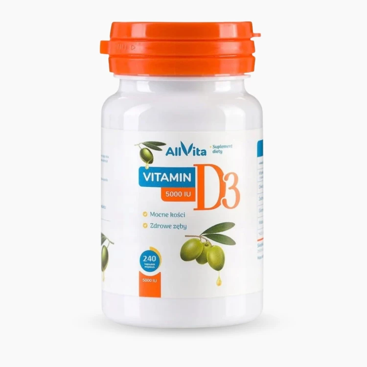 Witamina D3 5000IU 240 kapsułek miękkich 100% naturalna z lanoliny.jpg